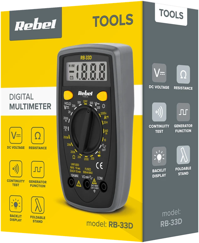 Universalus multimetras REBEL RB-33D