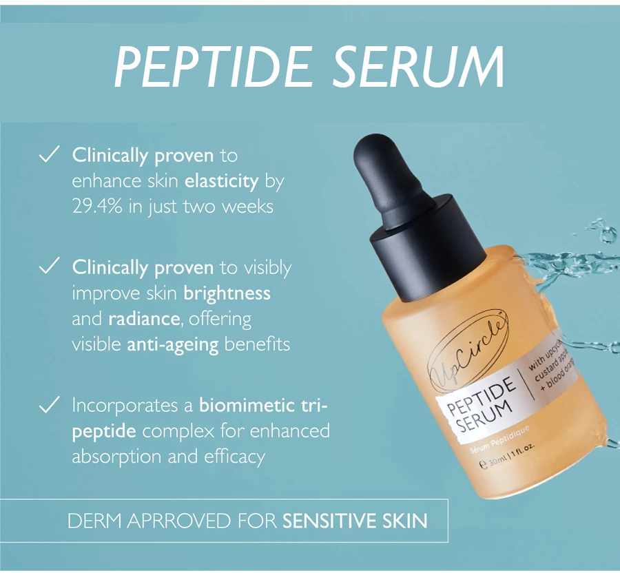 „UpCircle“ peptidinis serumas – kreminis obuolių ir raudonųjų apelsinų skonio – 30 ml