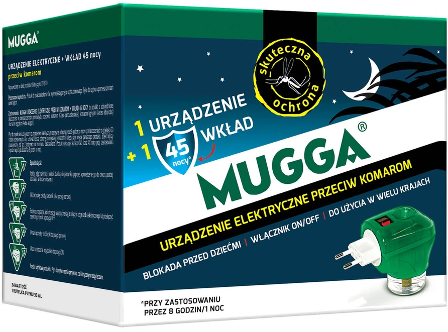 Mugga elektrofumigatorius su skysčiu nuo uodų ir musių