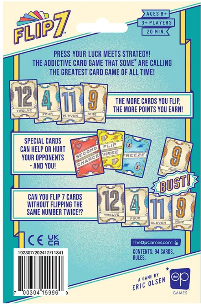 Usaopoly Games The Op Games Flip 7: 2nd Edition