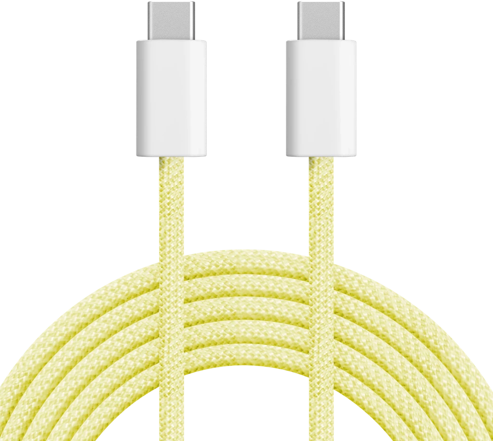 USB Type C – USB Type C laidas 60 W 1 m geltonas Kruger & Matz Basic