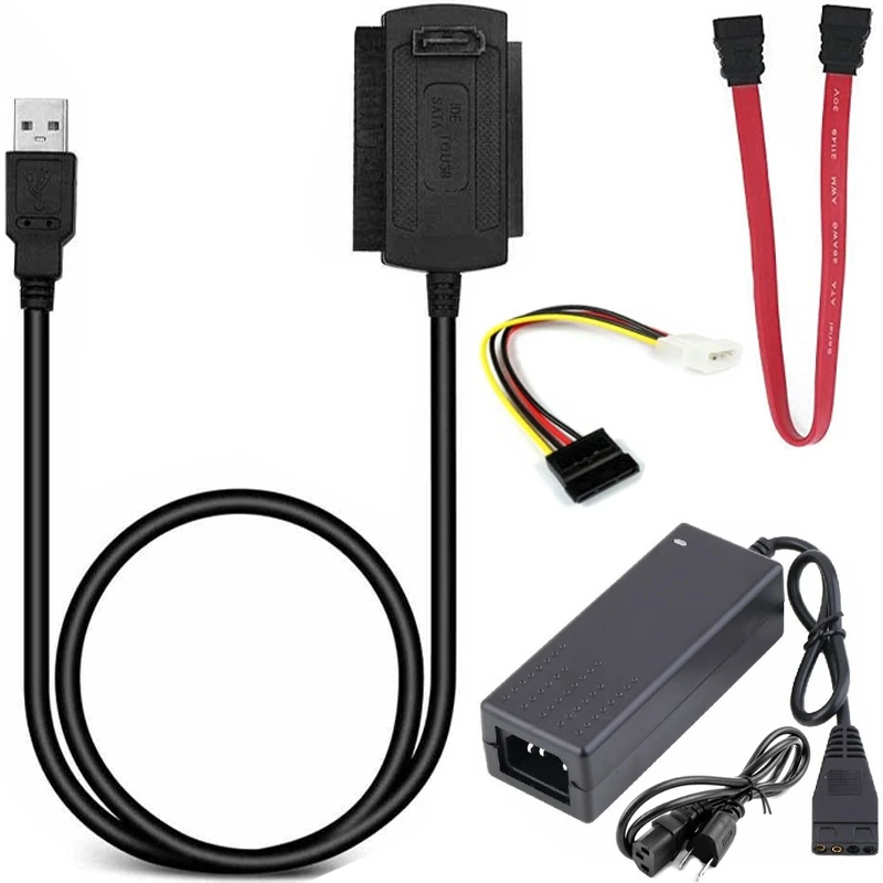 USB į SATA ATA IDE 2.5 3.5 adapteris / USB į SATA ATA IDE 2.5 3.5 adapteris