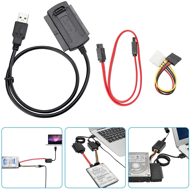 USB į SATA ATA IDE 2.5 3.5 adapteris / USB į SATA ATA IDE 2.5 3.5 adapteris