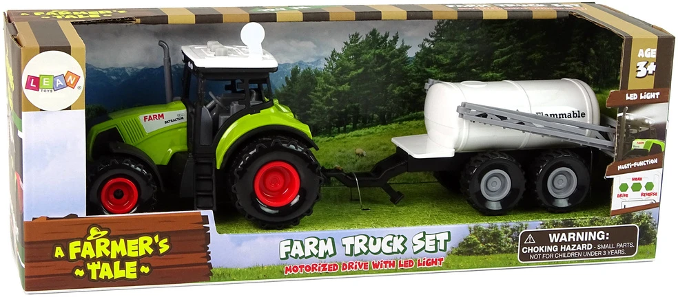 Traktorius su priekaba Lean Toys