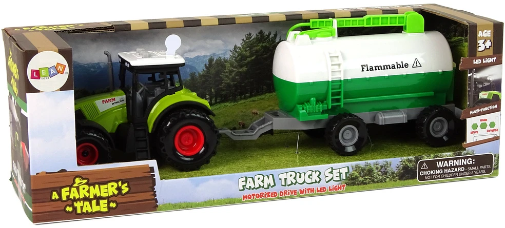 Lean Toys Traktorius su priekaba LeanToys