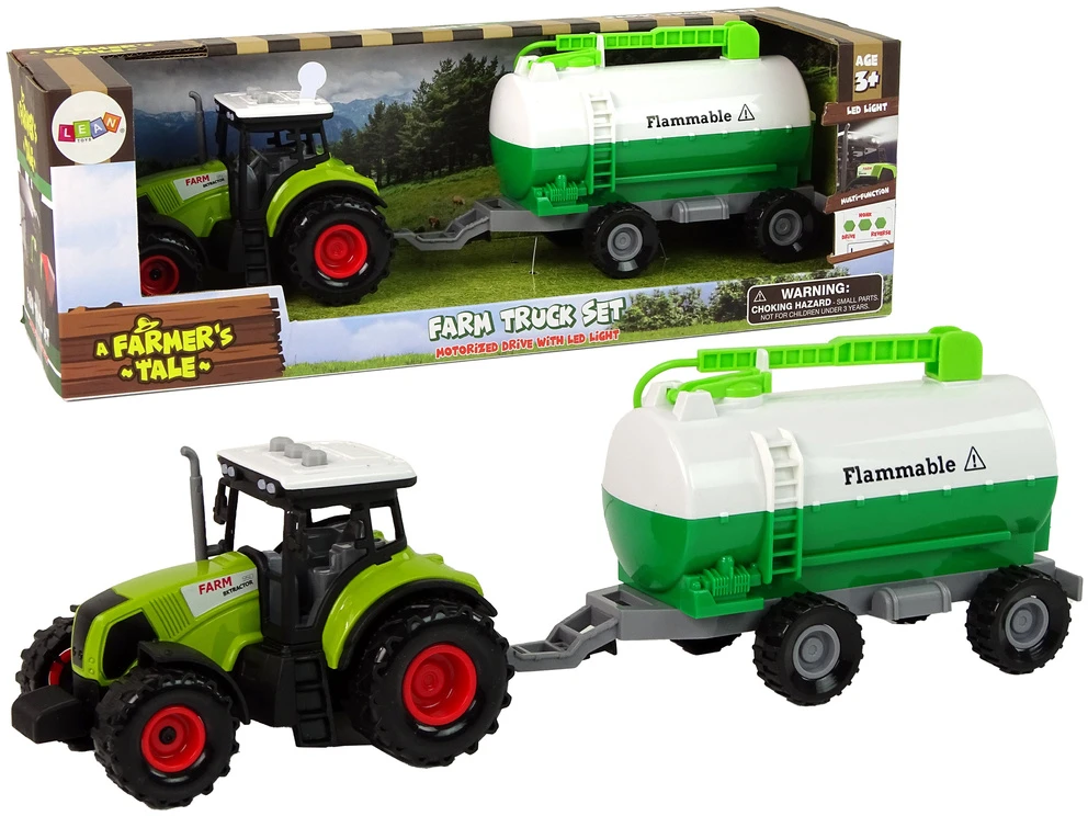 Lean Toys Traktorius su priekaba LeanToys