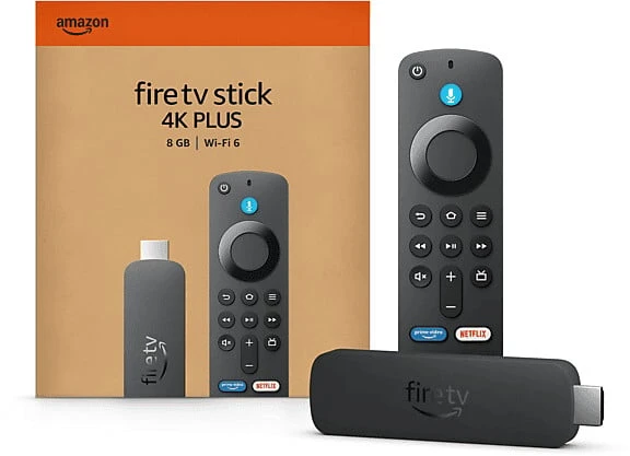 Vaizdo grotuvas „Amazon Fire TV Stick 4K Plus“ su „Wi-Fi 6“ palaikymu ir transliacija „Dolby Vision“ / „Atmos“ bei HDR10+ formatais