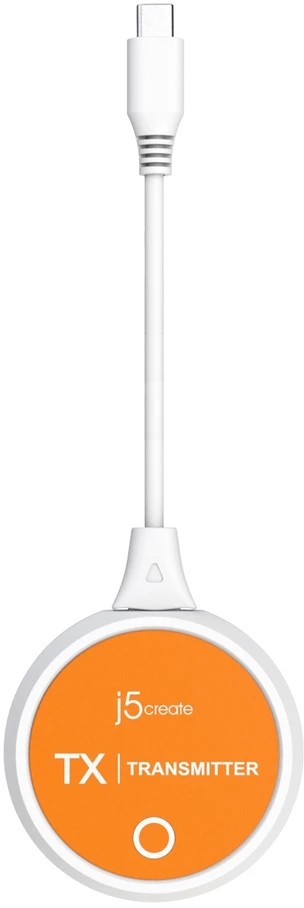Nezatříděno J5 Create j5create JVAW62 ScreenCast USB-C® Wireless Ekranas HDMI™ Extender, Baltas and Oranžinis