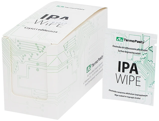 Ag Termopasty TermoPasty IPA Wipe - servetėlės, suvilgytos izopropilo alkoholiu - 25 vnt.