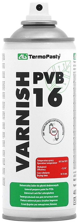 Ag Termopasty PCB lakas PVB 16 - purškiamas 400ml