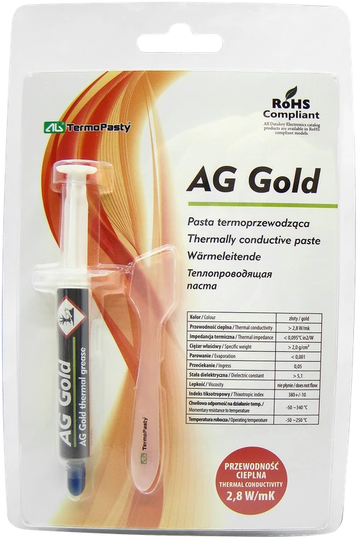 Ag Termopasty Termopasta AG Gold 3g 2,8W/mK