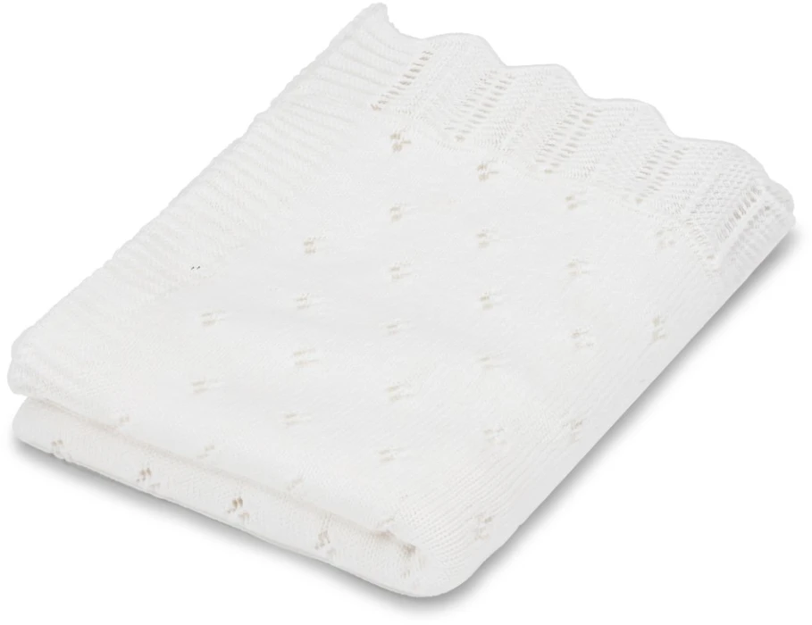Patalynės komplektas Vanilla Copenhagen - Megztas pledas - Pieno spalvos - 70 x 100 cm