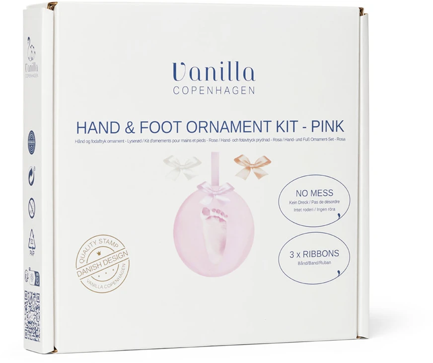 „Vanilla Copenhagen“ – rankų ir kojų molio rinkinys – rožinis – Ø11 cm (MEMO1225)
