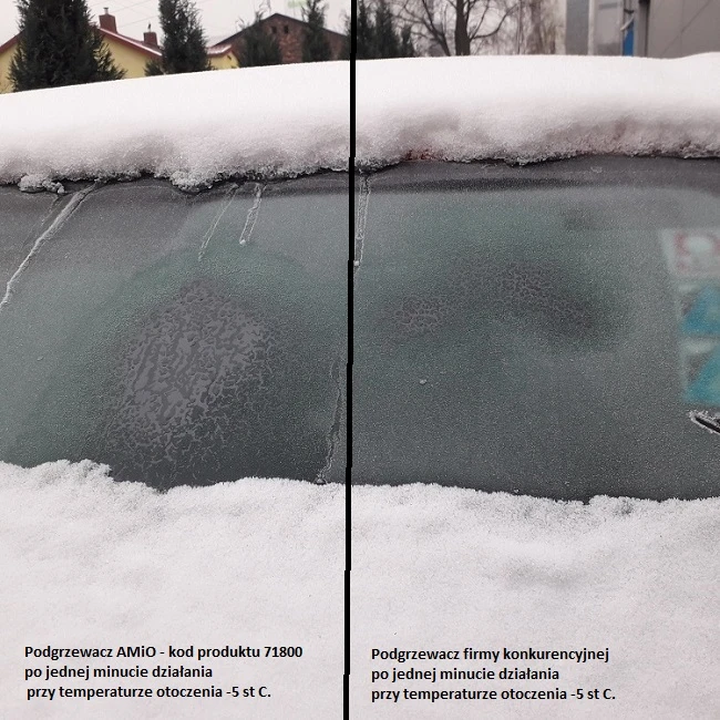 Amio Automobilinis šildytuvas su ventiliatoriumi ir lempa, 12V