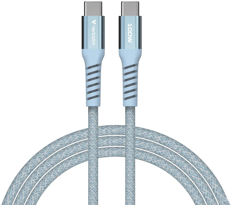 „Verbatim“ – sinchronizavimo ir įkrovimo magnetinis laidas – 100 W USB-C į USB-C, 120 cm