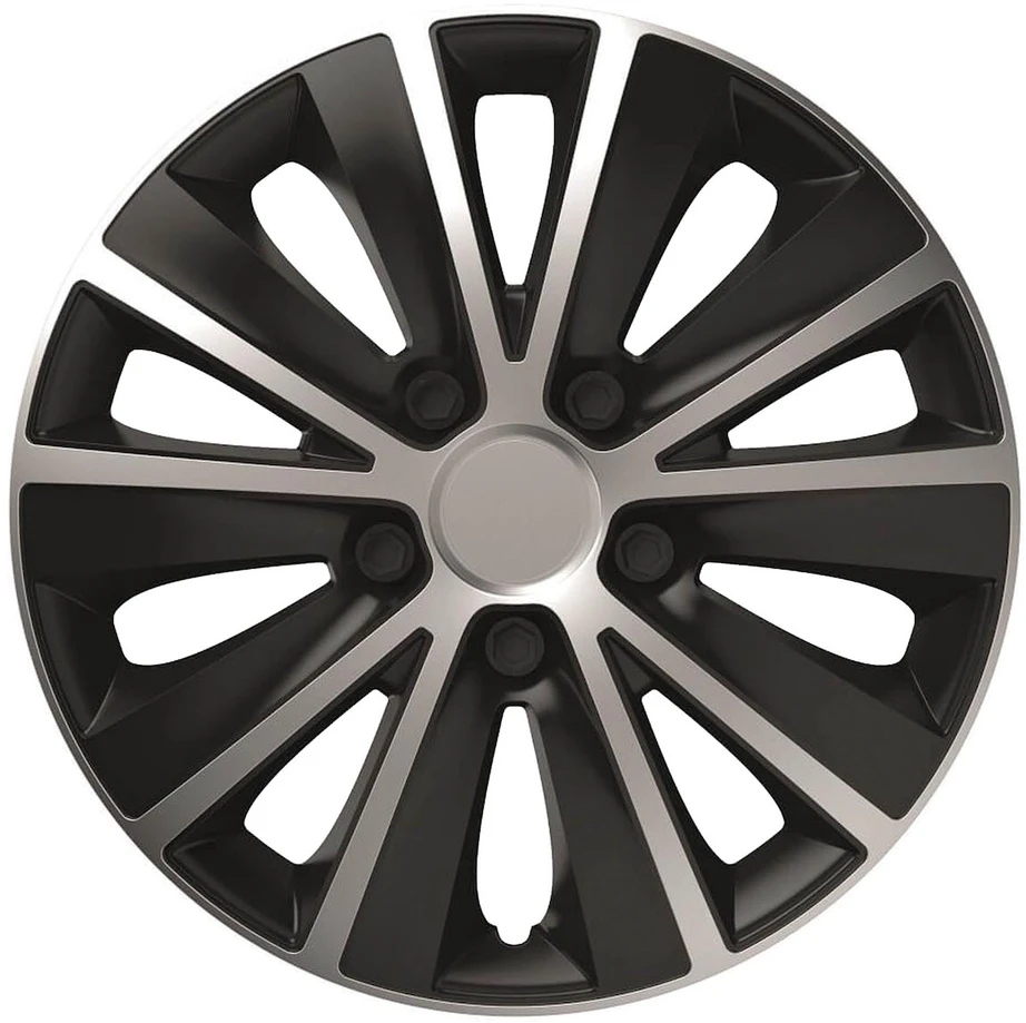 Versaco Ratų gaubtas 1 vnt. Rapide, juodas ir sidabrinis 15"