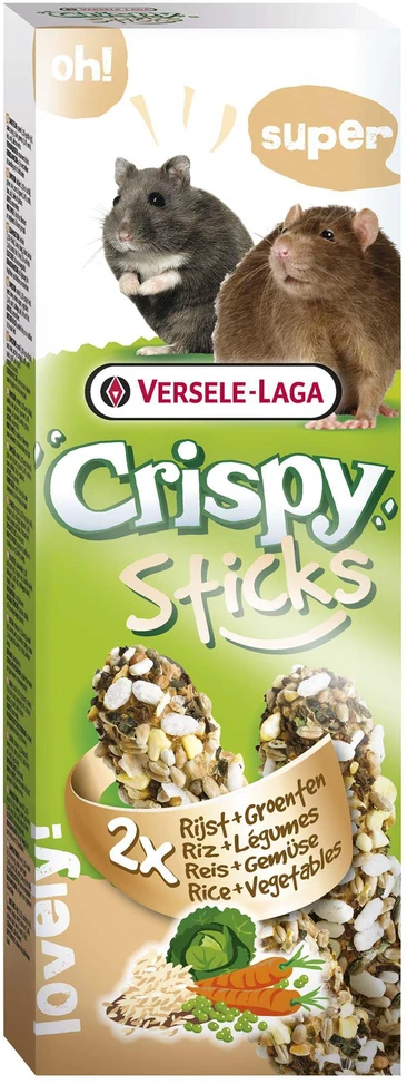 Versele Laga Bfb Plus Kft Crispy Sticks traškūs žiurkėnų ir žiurkių gardėsiai su ryžiais ir daržovėmis 2 vnt