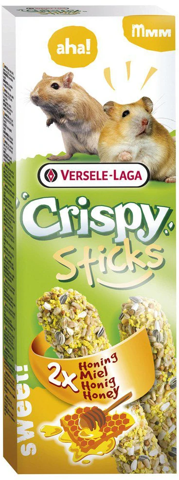 Versele Laga Bfb Plus Kft Crispy Sticks traškūs žiurkėnų ir žiurkių gardėsiai, su medumi 2 vnt