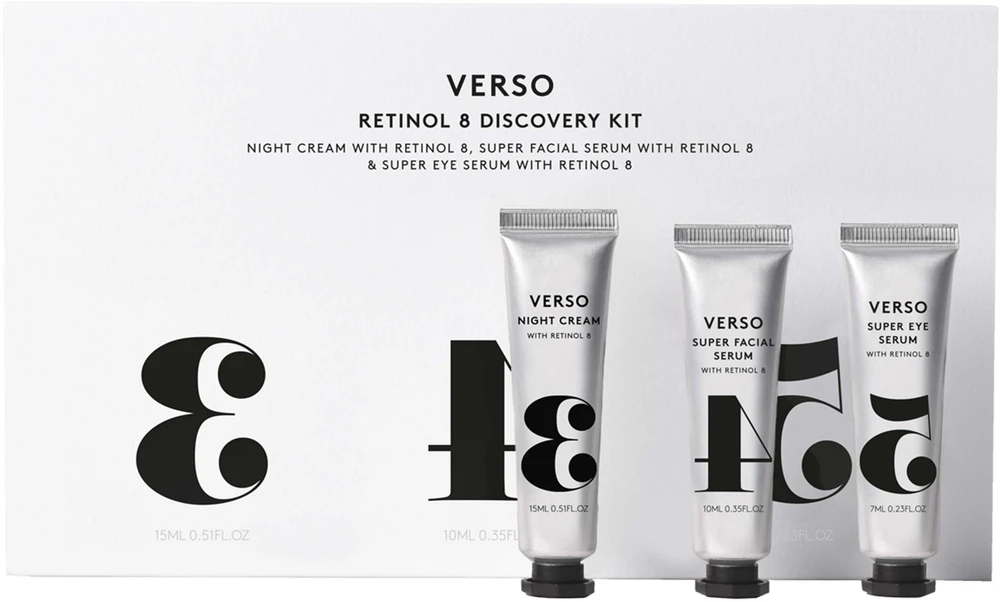 „Verso“ – odos priežiūros retinolio 8 atradimų rinkinys