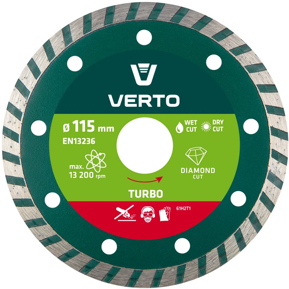 Tarcza Verto Diamond gelež geležtė 115x22,2mm turbina