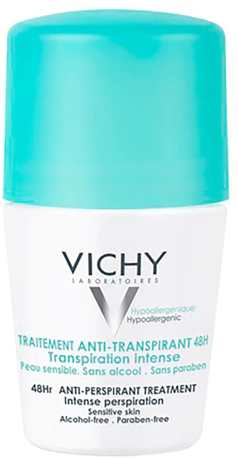 Rutulinis dezodorantas - antiperspirantas Vichy Intense Roll On 48H, 50 ml