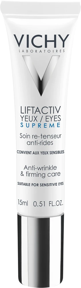 Vichy Liftactiv Supreme Paakių kremas stangrinamasis paakių kremas nuo raukšlių, 15 ml