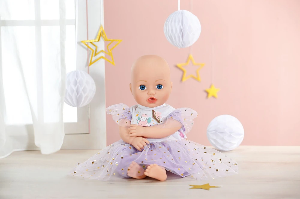 Zapf Violetinė sijonėlio suknelė 43 cm lėlei (Baby born)