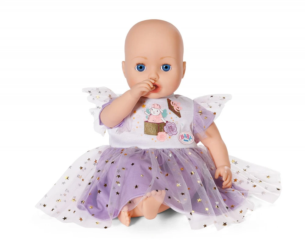 Zapf Violetinė sijonėlio suknelė 43 cm lėlei (Baby born)