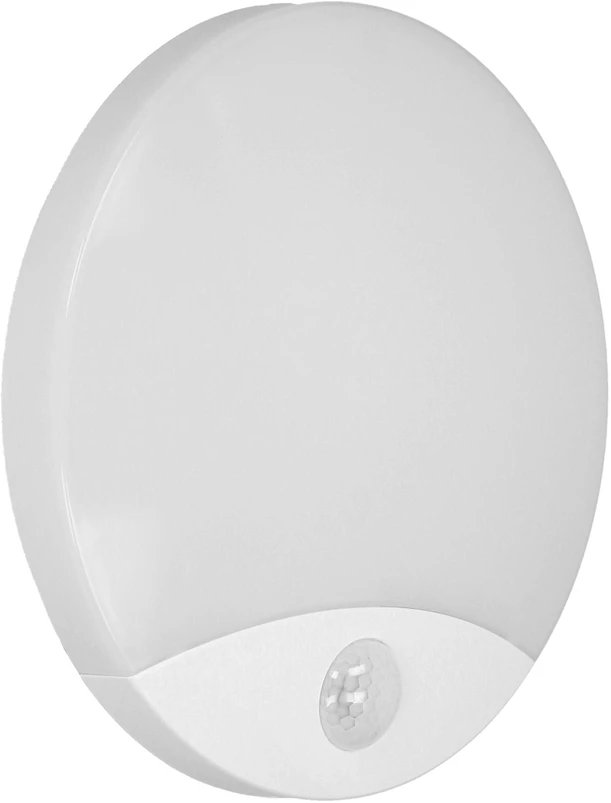VIRAZON LED 15W, lubinis šviestuvas su judesio jutikliu, 1050lm, IP44, 4000K, pieniškas polikarbonatas, baltas