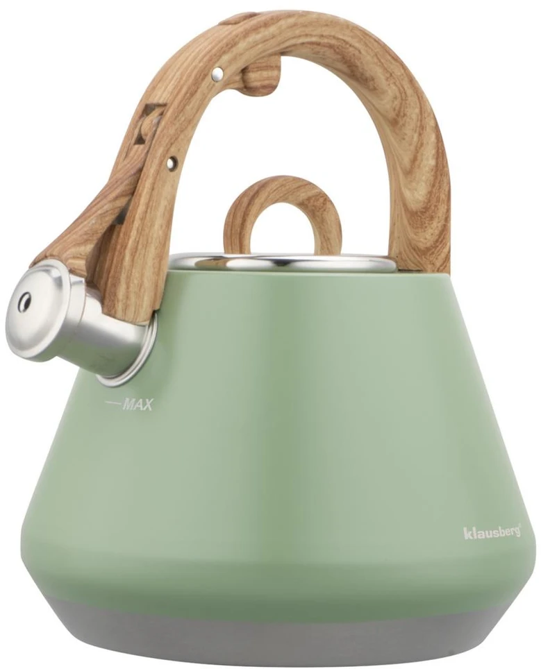 Virdulys plieno su gwizdkiem 2,5 l mėlyna, indukcija, klausberg kb-9062