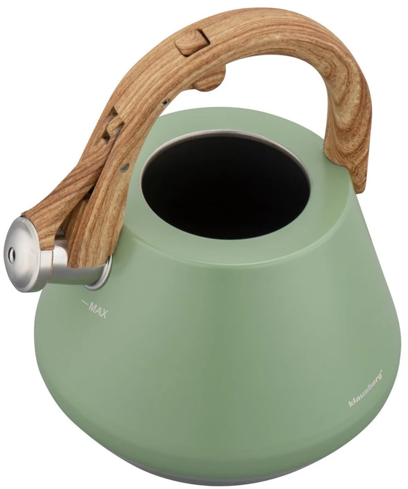Virdulys plieno su gwizdkiem 2,5 l mėlyna, indukcija, klausberg kb-9062