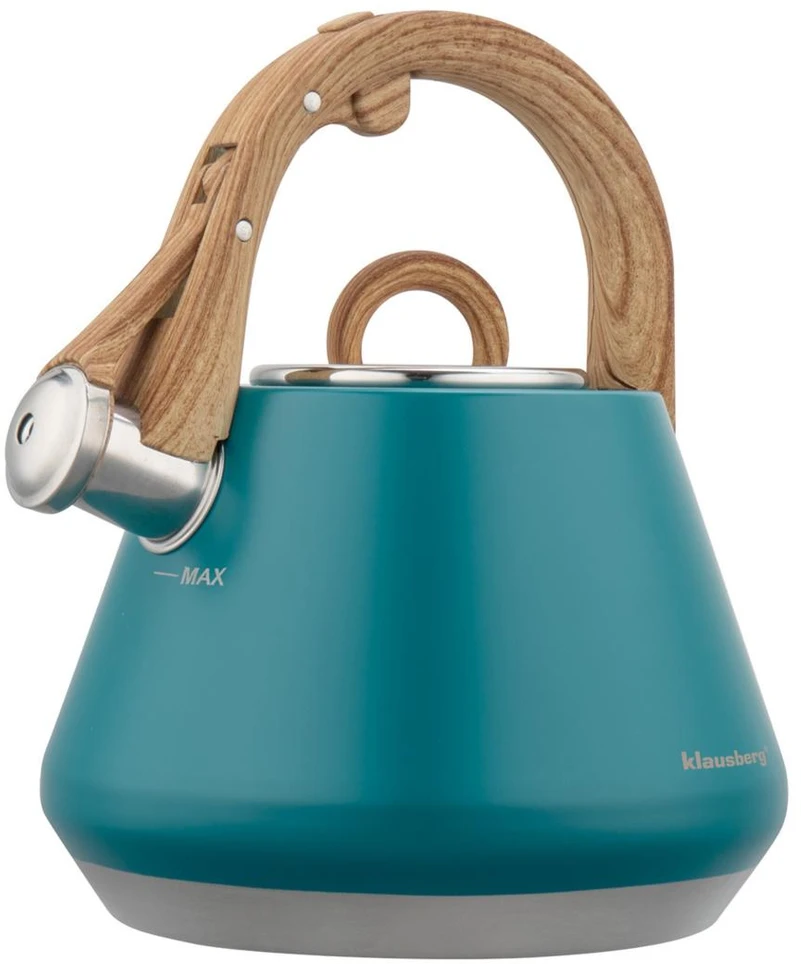 Virdulys plieno su gwizdkiem 2,5 l pistacja, indukcija, klausberg kb-9063