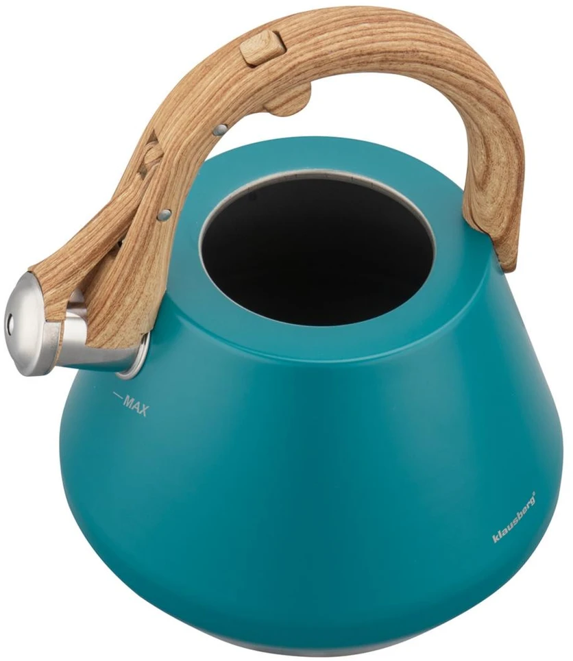 Virdulys plieno su gwizdkiem 2,5 l pistacja, indukcija, klausberg kb-9063