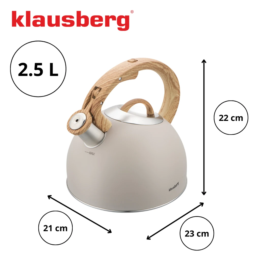Virdulys, Tradicinis virdulys 2,5 l, morengas Klausberg