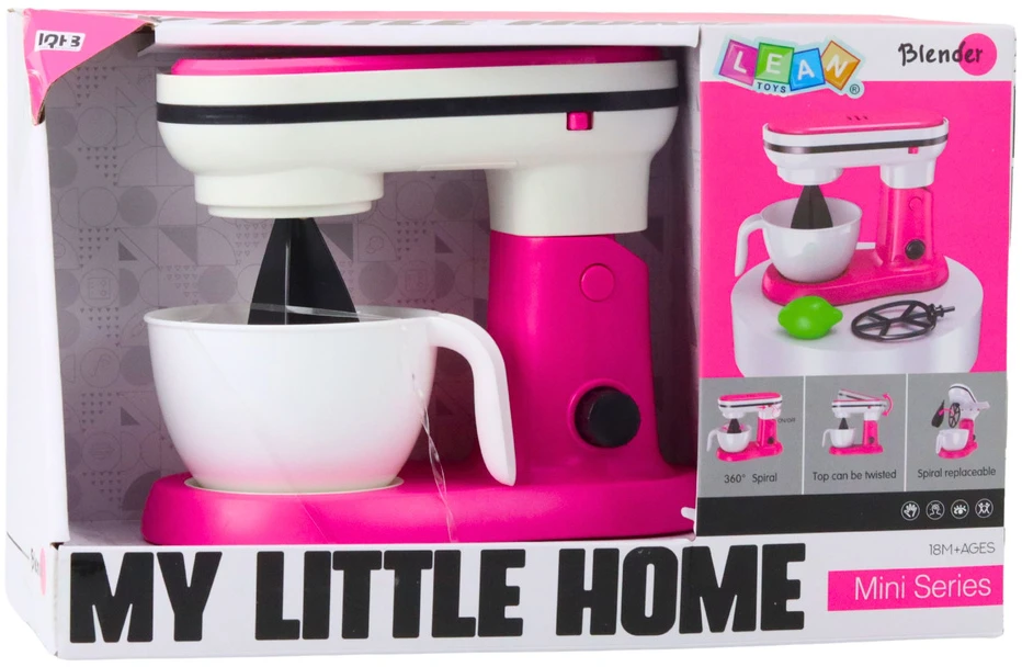 Lean Toys Virtuvinis žaislinis mikseris My Little Home su priedais