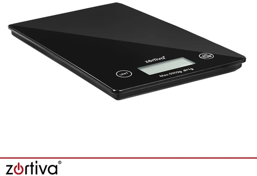 Plokščios virtuvinės svarstyklės 5000 g/1 g Zortiva