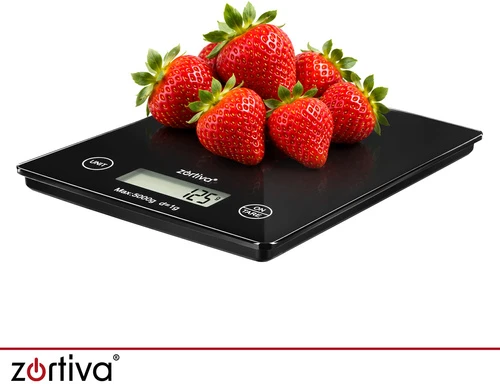 Plokščios virtuvinės svarstyklės 5000 g/1 g Zortiva