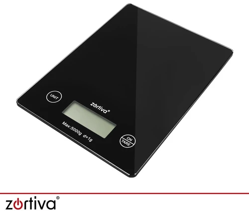 Plokščios virtuvinės svarstyklės 5000 g/1 g Zortiva
