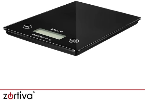 Plokščios virtuvinės svarstyklės 5000 g/1 g Zortiva