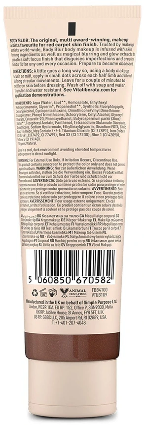 Vita Liberata Body Blur kūno makiažas moterims, 100 ml