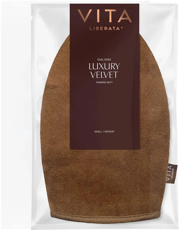 Vita Liberata – prabangi aksominė įdegio pirštinė