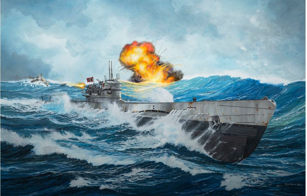 Revell – Vokietijos povandeninis laivas Type IX C/40 (U190), 1/144, 05167