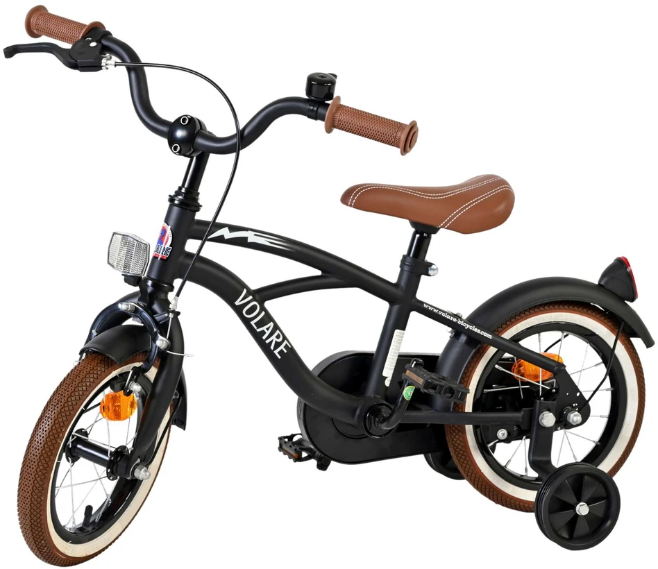 „Volare“ – vaikiškas 12 colių dviratis – juodas „Cruiser“ (51230)