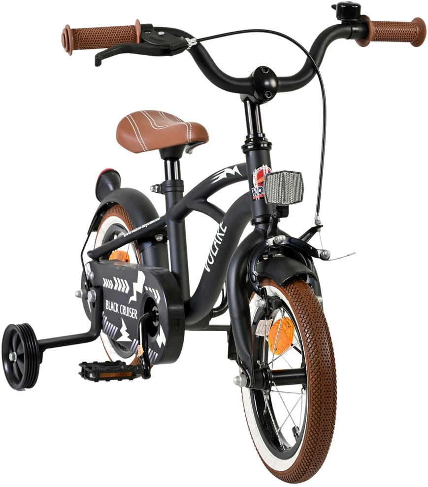 „Volare“ – vaikiškas 12 colių dviratis – juodas „Cruiser“ (51230)