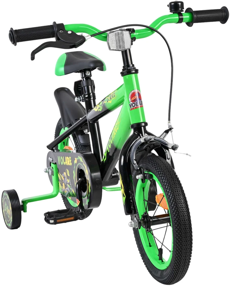 „Volare“ – vaikiškas dviratis 12 colių – „Thombike“ žalias/juodas (51256)
