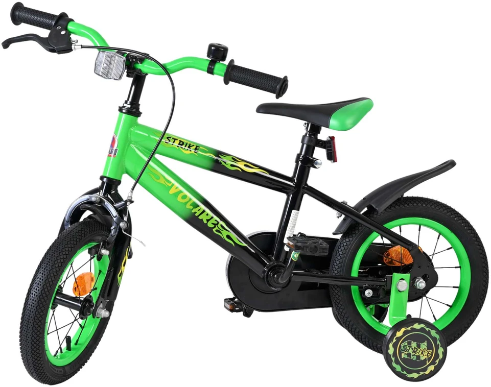„Volare“ – vaikiškas dviratis 12 colių – „Thombike“ žalias/juodas (51256)