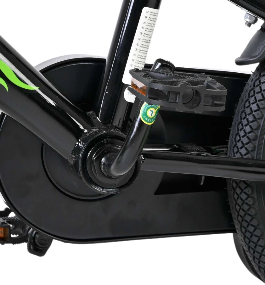 „Volare“ – vaikiškas dviratis 12 colių – „Thombike“ žalias/juodas (51256)