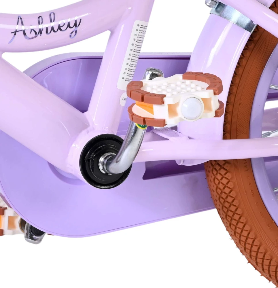 Volare - Vaikiškas dviratis 14" - Ashley violetinė pastelinė (51476)