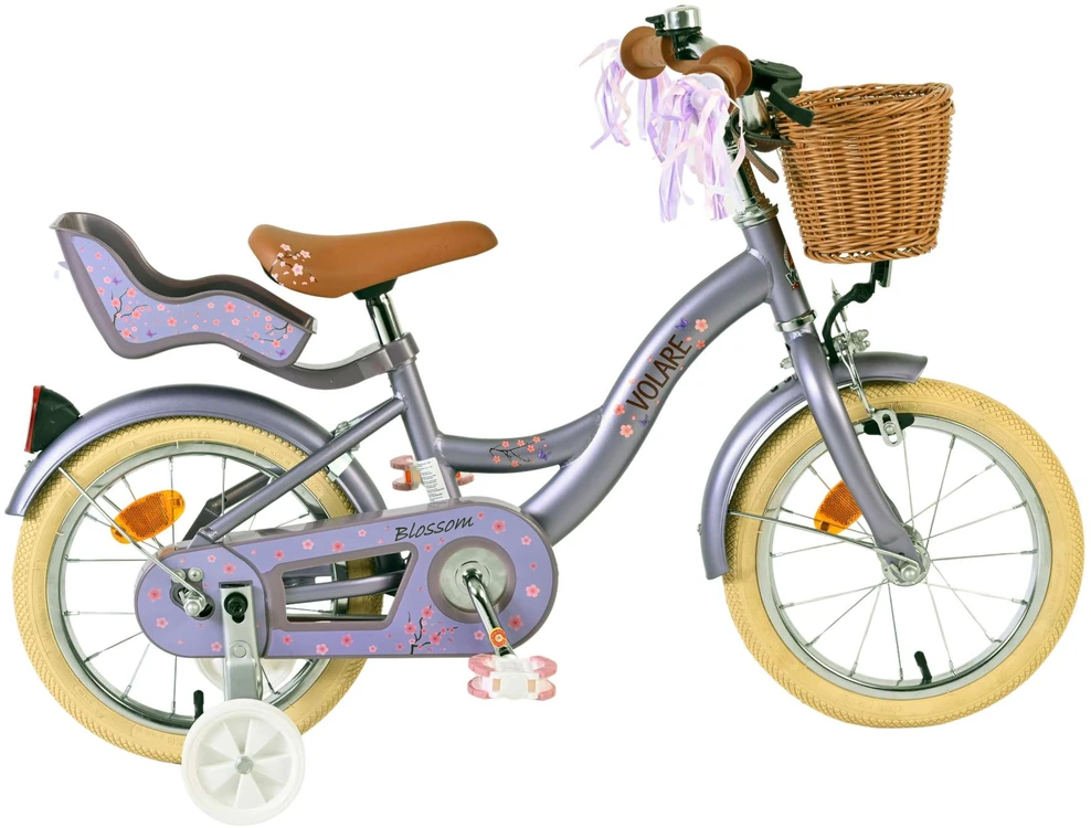 Volare - Vaikiškas dviratis 14" - Žydėjimo violetinė (51494)