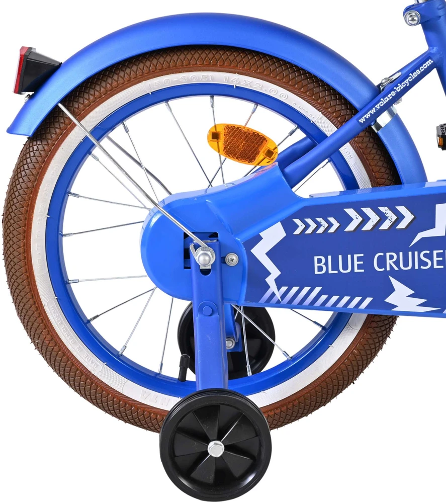 „Volare“ – vaikiškas dviratis 16 colių – mėlynas „Cruiser“ (51647)